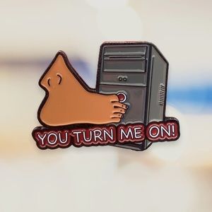 You Turn Me On Enamel Pin  | enamel pins | nostalgia